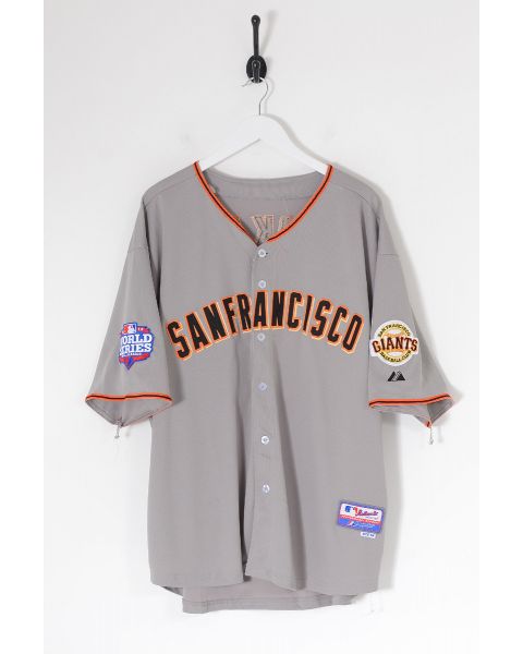 Vintage Travis Ishikawa World Series 2012 SF Giants MLB Baseball Jersey Grey 2XL